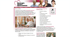 Desktop Screenshot of georgiaheartspecialists.com